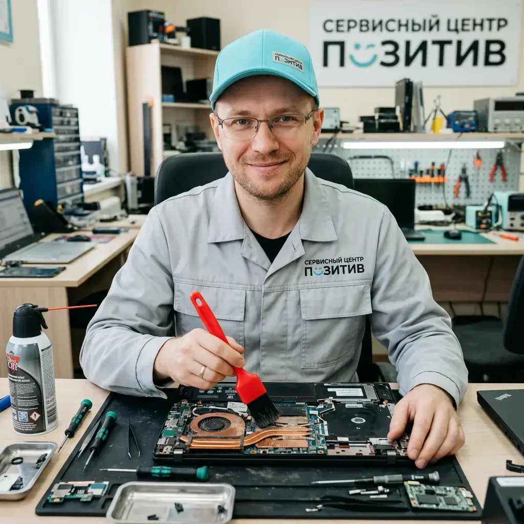 Чистка ноутбука от пыли в Видном | Замена термопасты