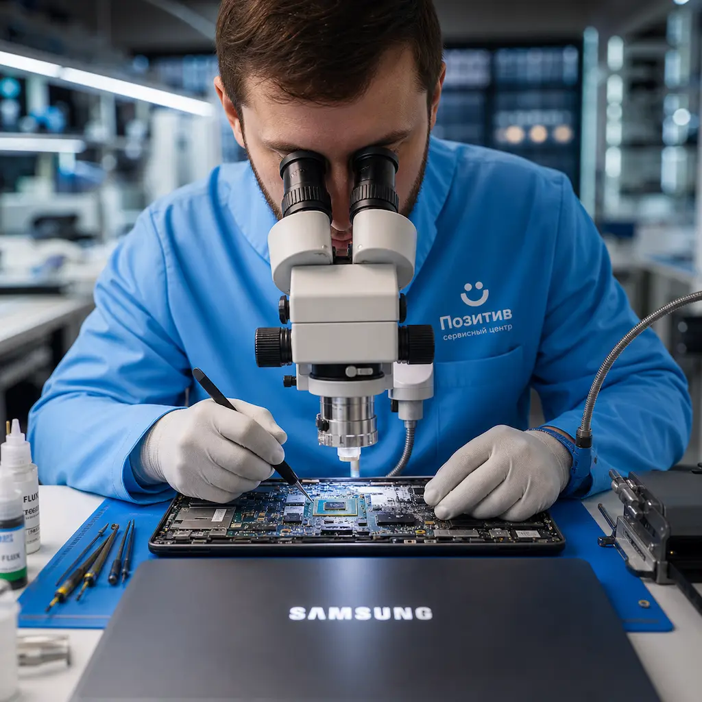 Замена видеокарты ноутбука Samsung в Видном