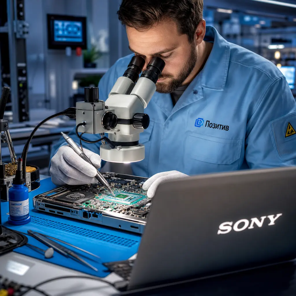 Замена видеокарты ноутбука Sony в Видном