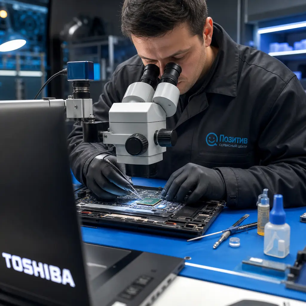 Замена видеокарты ноутбука Toshiba в Видном