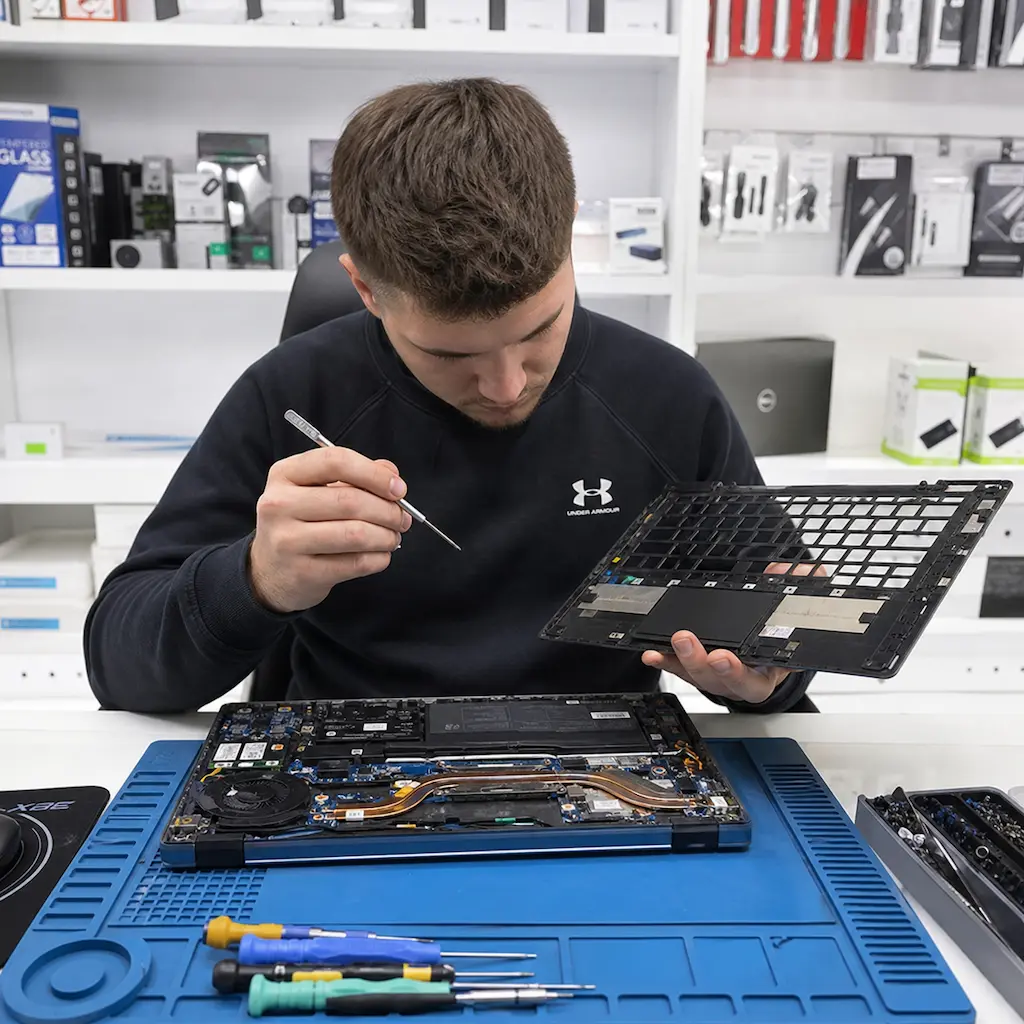 заменить клавиатуру на ноутбуке Dell в Видном