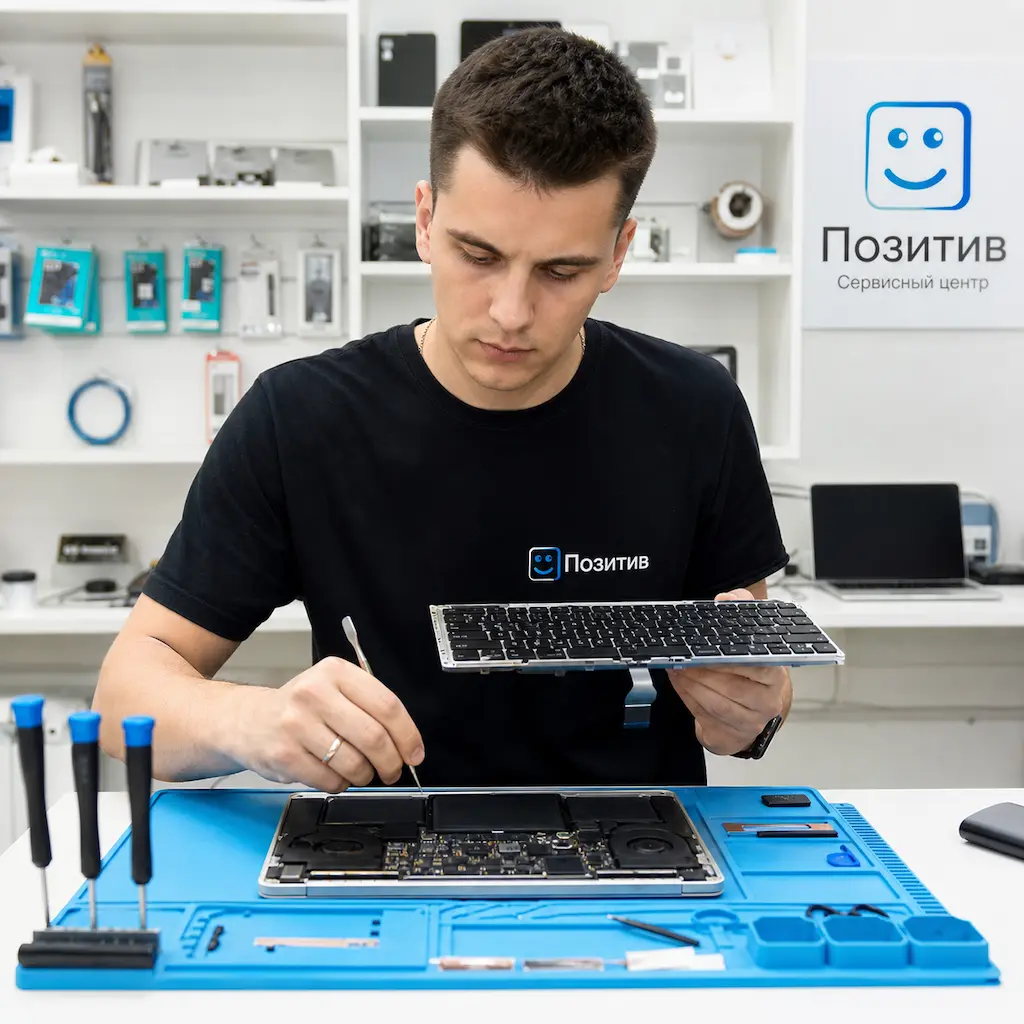 заменить клавиатуру на Apple Macbook в Видном