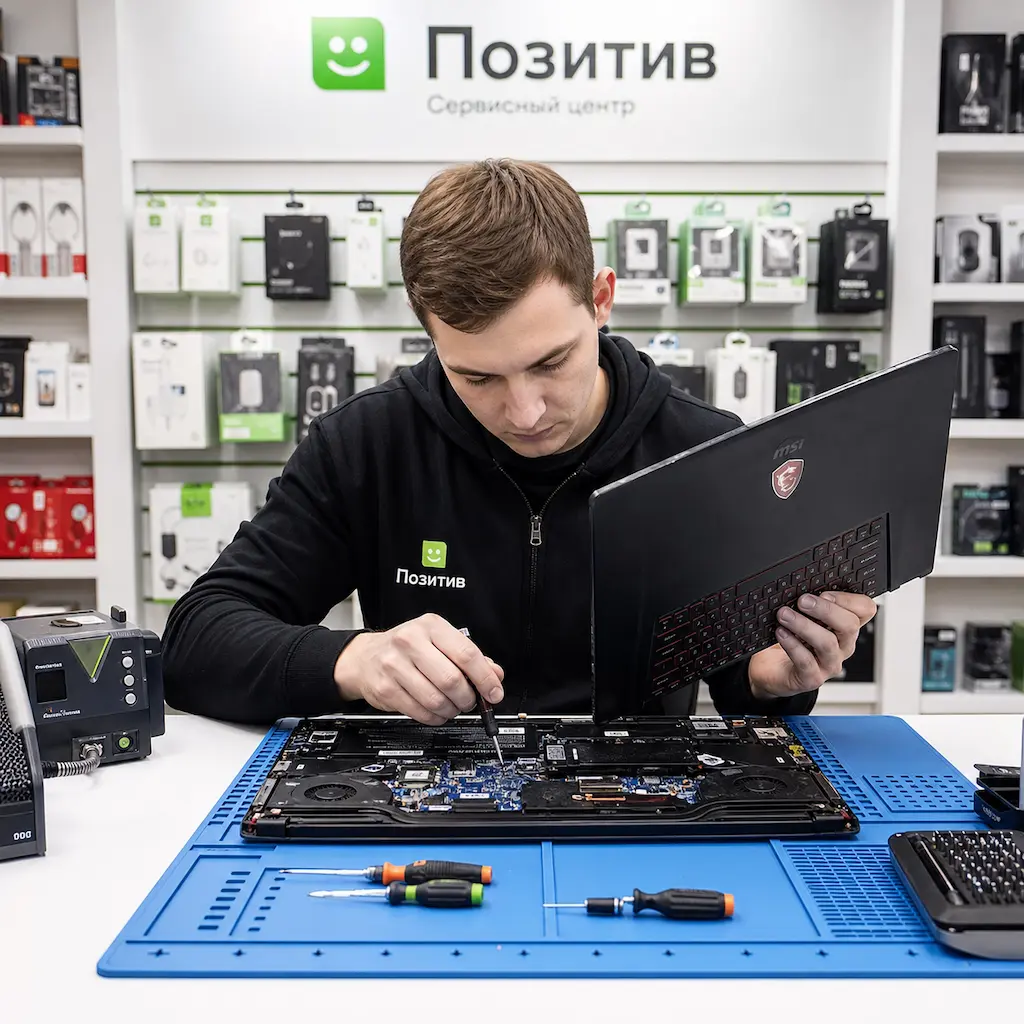 заменить клавиатуру на ноутбуке MSI в Видном