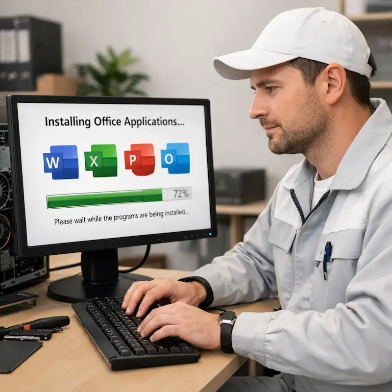 установка офисных программ на компьютер в Видном