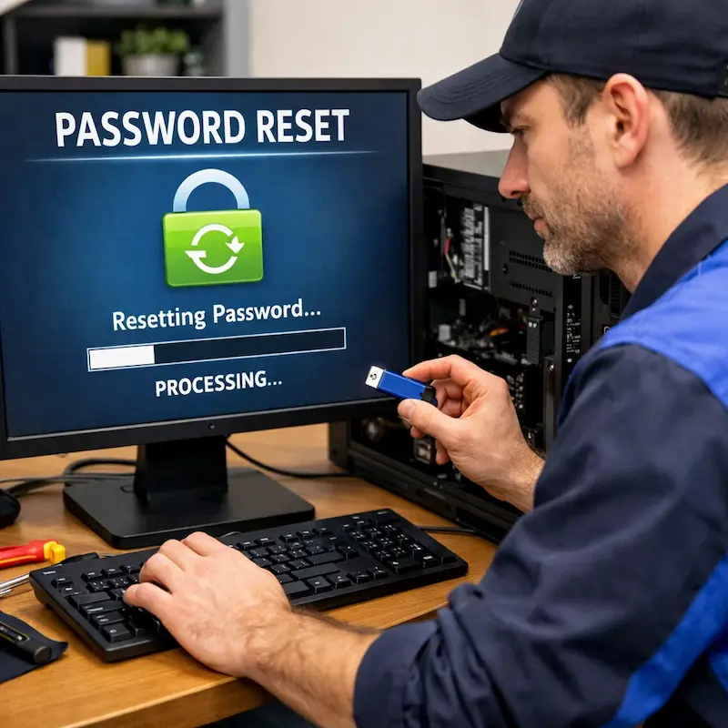 Удаление пароля на компьютере в Видном