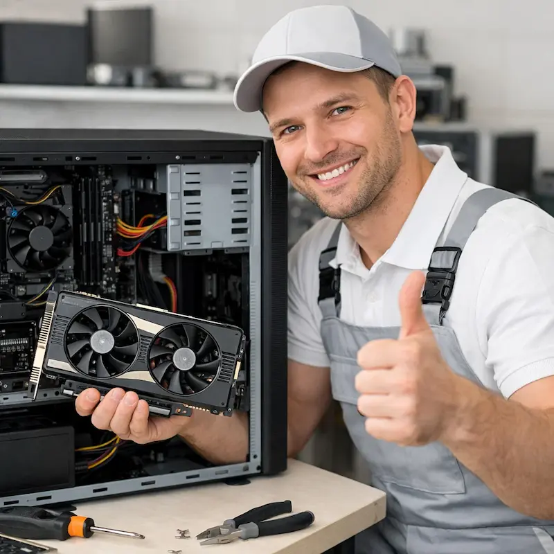 Замена видеокарты ПК в Видном