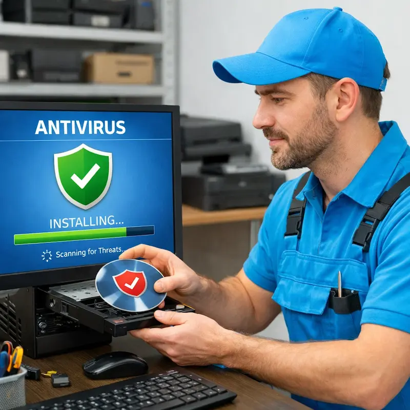 Установка антивируса в Видном на дому