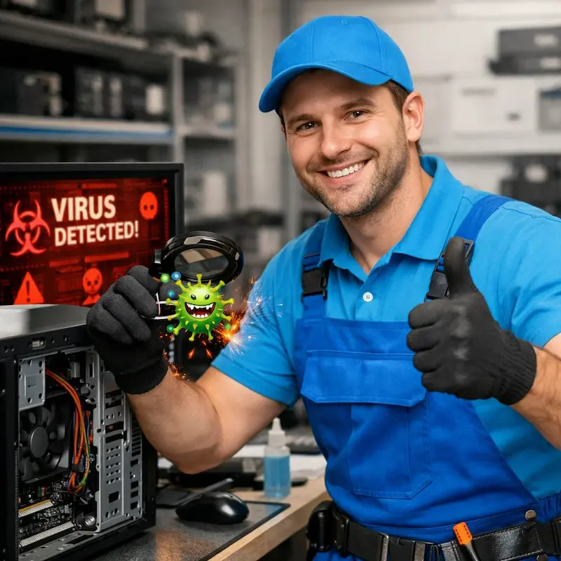 Удаление вирусов с компьютера в Видном