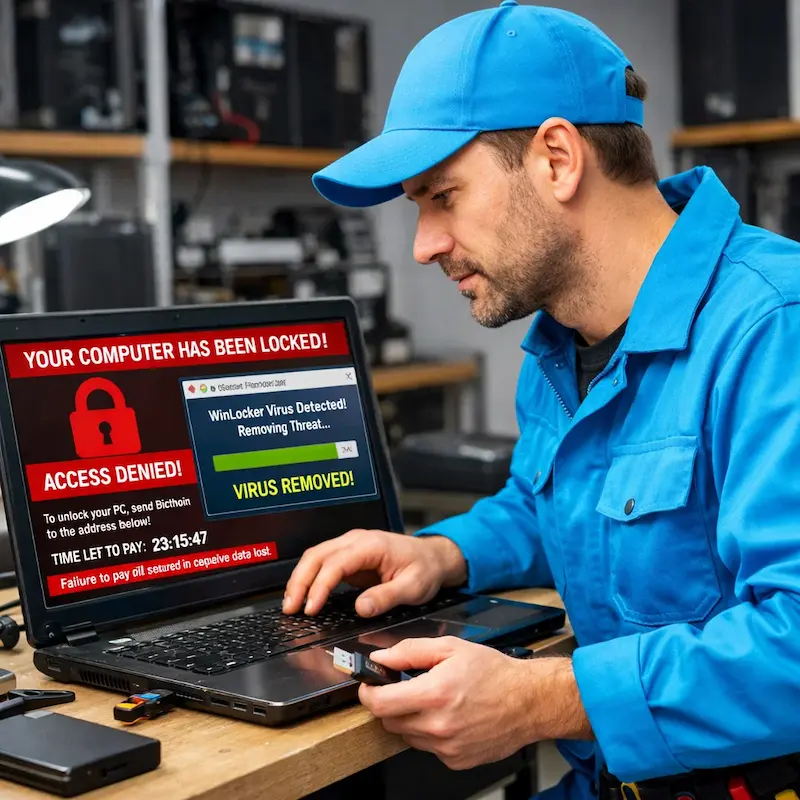 Поможем разблокировать компьютер и ноутбук в Видном